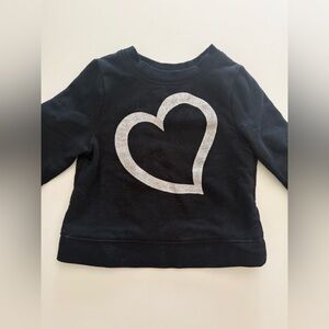 Kids Black Heart Shirt